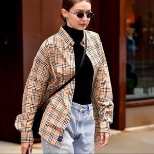 Burberry Nova Check Button Down Shirt - UK 6 / US 4